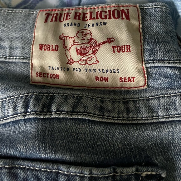 TRUE RELIGION RICKY RELAXED STRAIGHT JEANS Size 27W - Picture 3 of 7